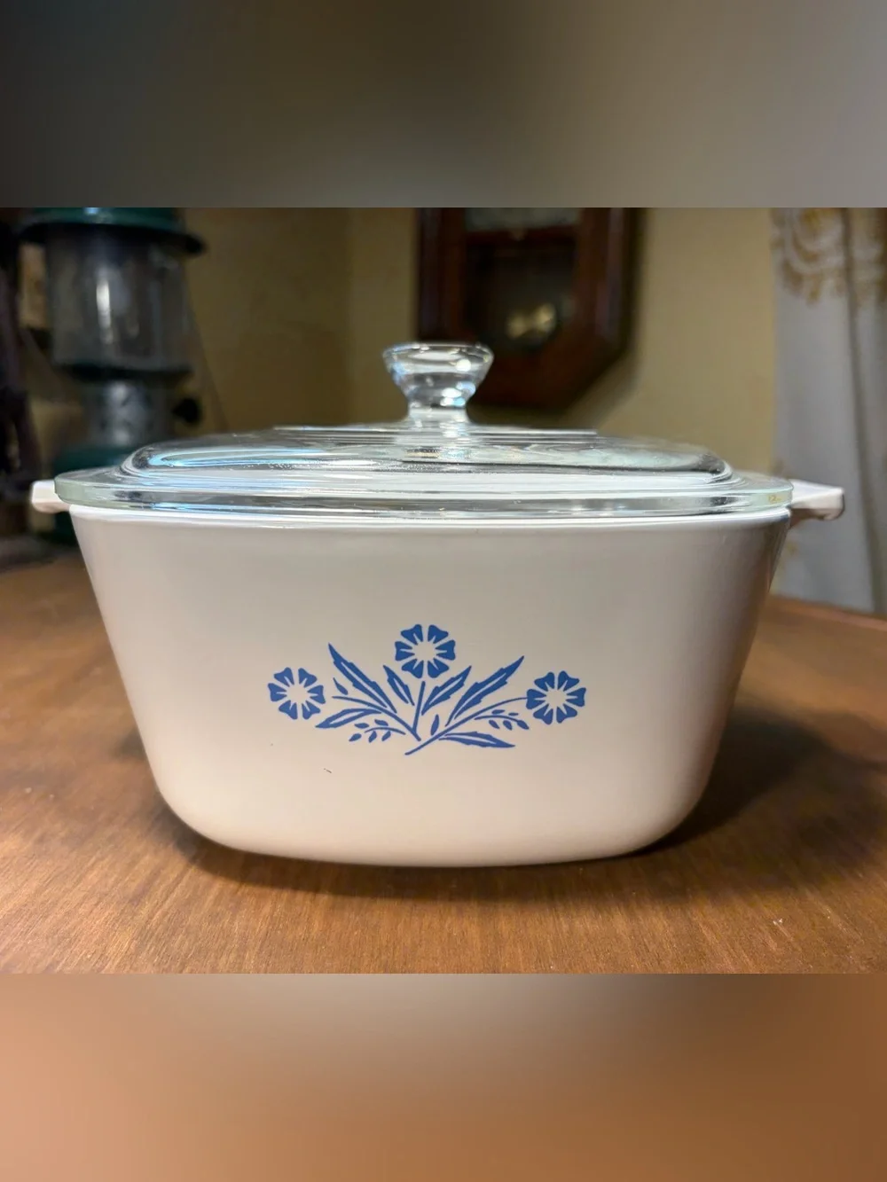 1961-1966 Corning Ware Blue Cornflower 1.75 Qt Casserole Dish P-1 3/4-B w/Lid